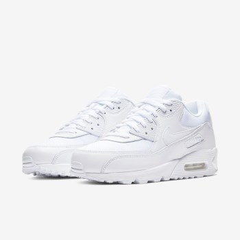 Nike Air Max 90 Essential - Férfi Utcai Cipő - Fehér/Fehér/Fehér/Fehér